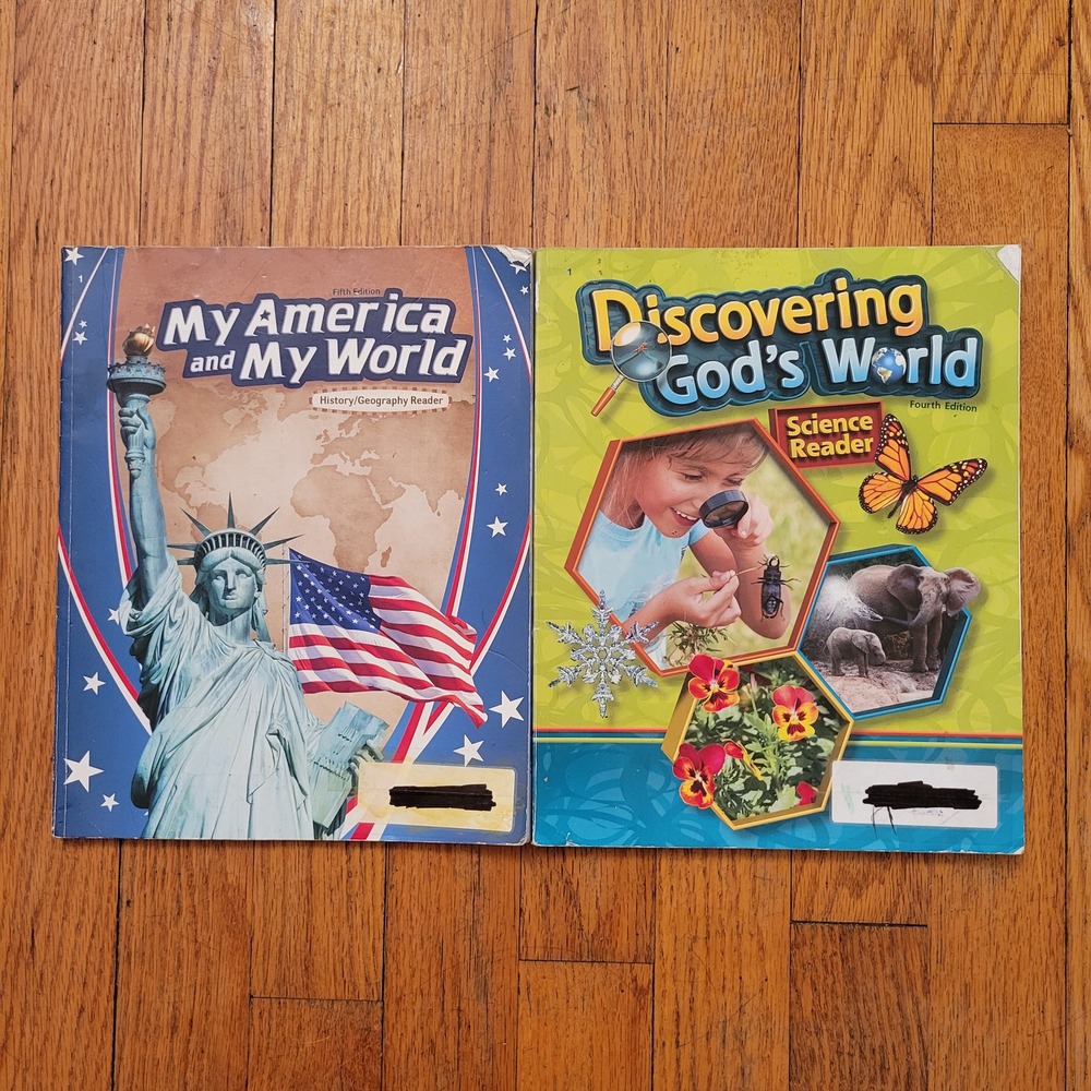 Abeka 1st Grade History Science Reader Set My America Discovering Gods World